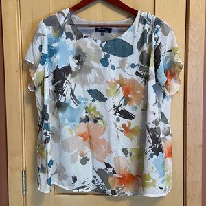 Evan Picone Floral Blouse: Size 16W